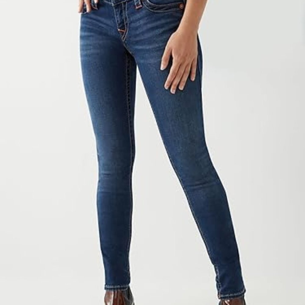 Truth + Theory Women's Blue Skinny Petite Western Style Casual Jeans Size 2 P